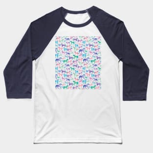 Watercolour Pastel Unicorns Baseball T-Shirt